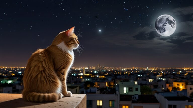 Default_Gato_de_pelo_largo_color_caf_parado_en_la_azotea_del_t_1